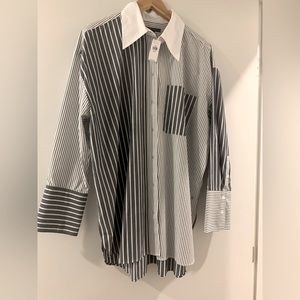NWT Banana Republic Oversized Striped shirt